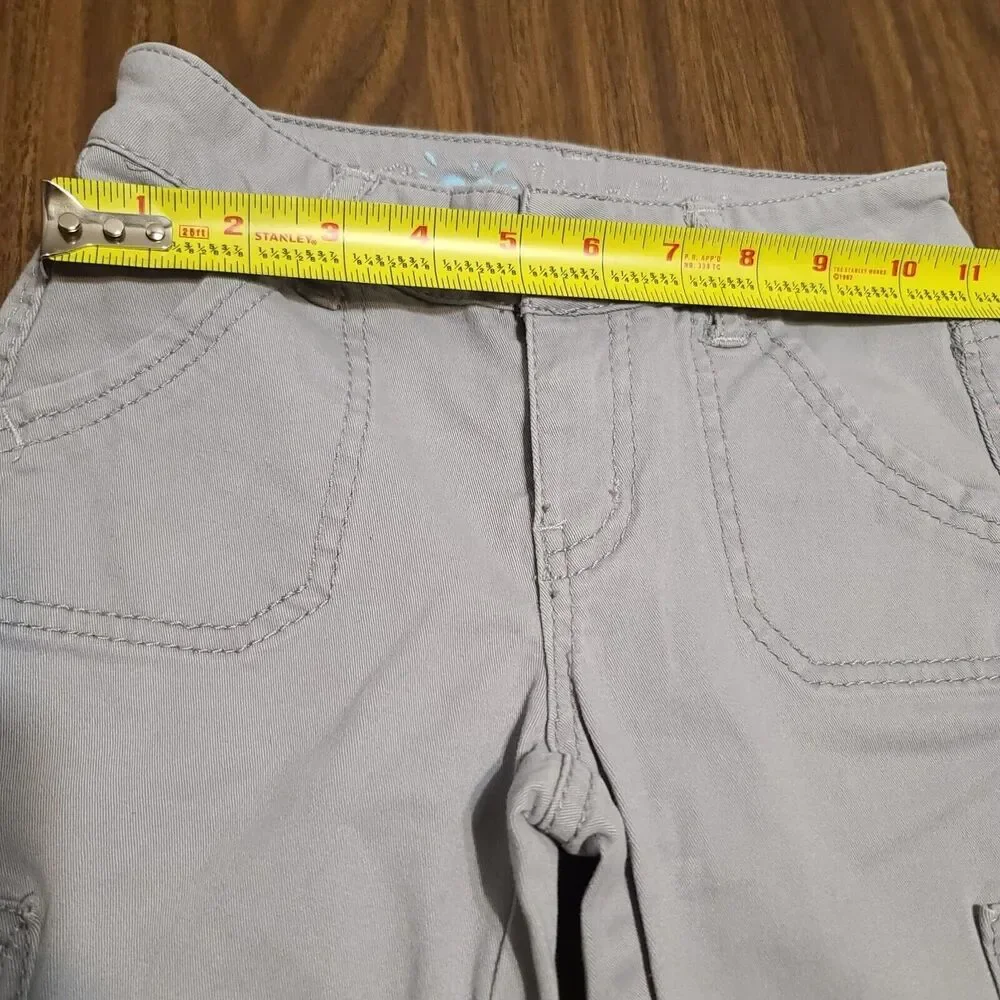Justice Premium Girls Light Gray Jeans Pants Size 8S